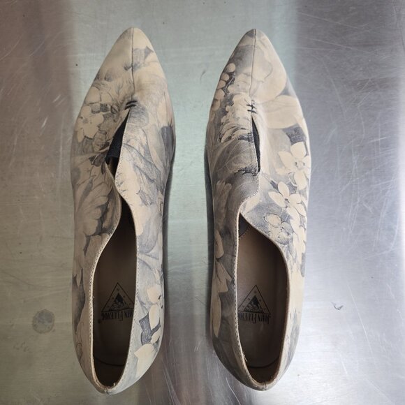 Fluevog Power Floral slip-on shoe (Water Family) W 10.5 - Picture 4 of 8